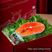 Hộp quà cao cấp Cá hồi nhập khẩu Bò Wagyu thượng hạng