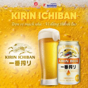 Bia Kirin Ichiban - Dòng bia cao cấp tinh tuý từ giọt nấu đầu tiên